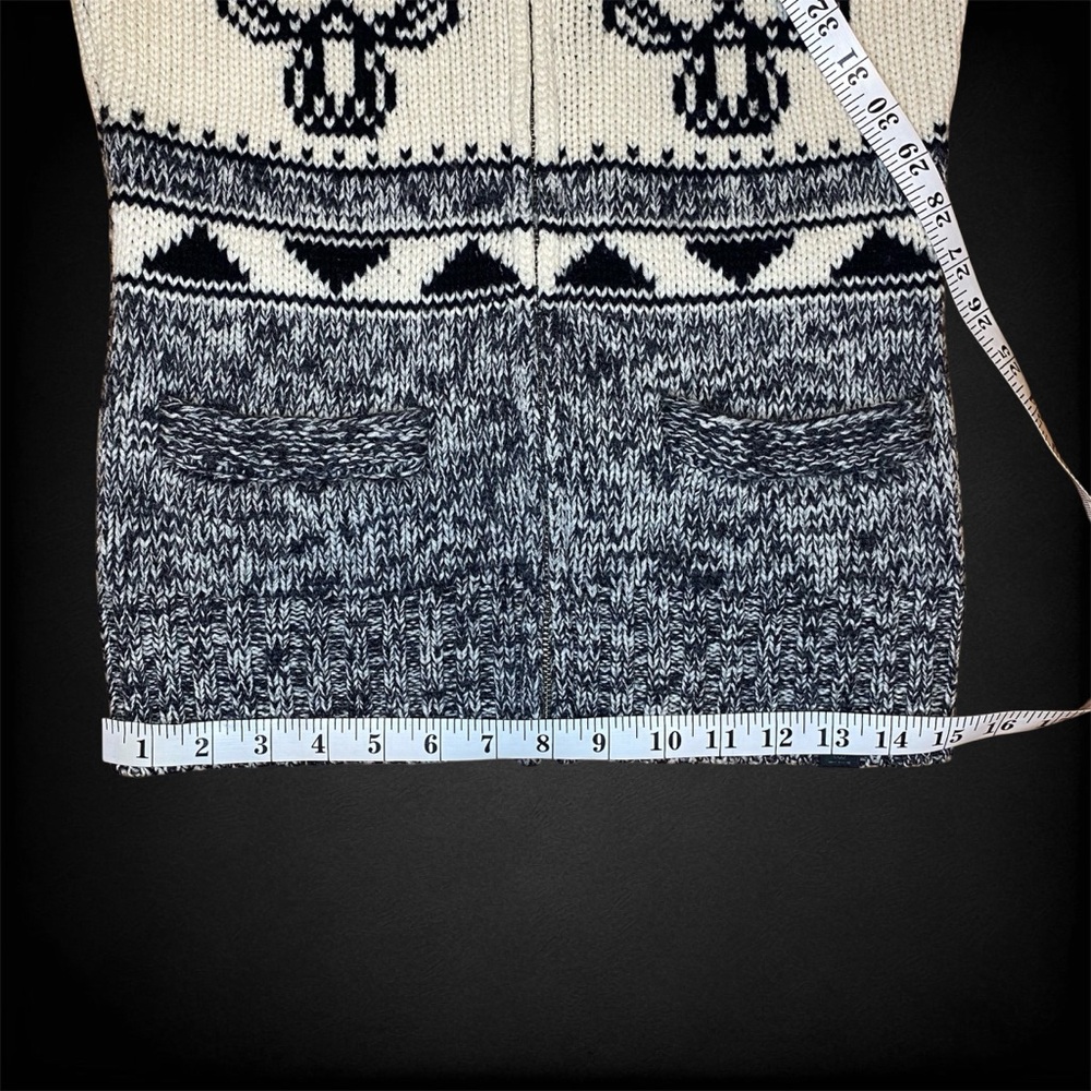TNA Grey Lambswool Zip Up Sweater - Picture 8 of 9